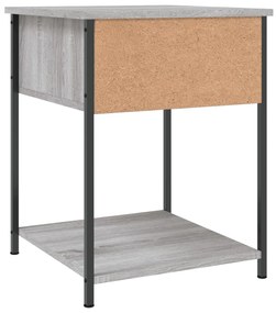 Mesas de cabeceira 2pcs 44x45x58 deriv. de madeira cinza sonoma
