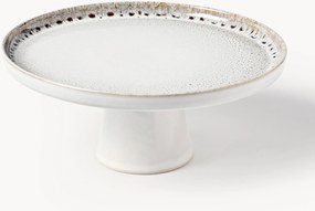 Prato para bolo artesanal com esmalte reativo Danza