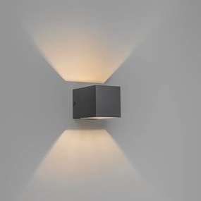 Conjunto de 2 candeeiros de parede modernos antracite - Transfer Design,Moderno