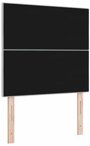 Cabeceira LED vidaXL Cinza Claro 100 cm Veludo