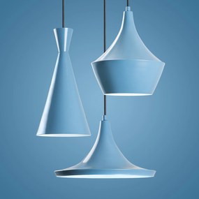 Candeeiro de Teto Tom – Azul Claro – Diâmetro 45 cm