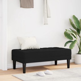 Banco vidaXL Preto 113x57x39 cm Tecido