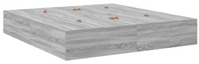Estrado de Cama com Armazenamento Cinza Sonoma 180x200 cm