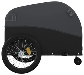 Reboque para bicicleta 45 kg ferro preto