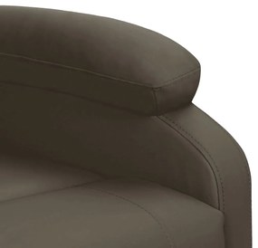 Poltrona elevatória couro artificial cinzento