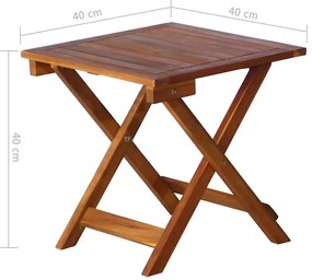 Espreguiçadeira de jardim com mesa e almofadão acácia maciça