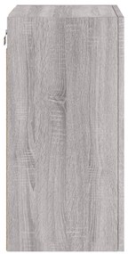 Móvel parede TV 40,5x30x60 cm derivados de madeira cinza sonoma
