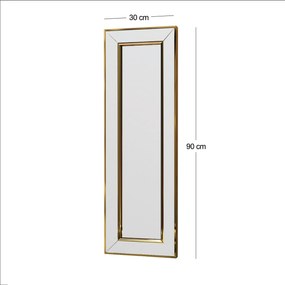 Espelho Carlos – Dourado – 30cm x 90cm x 3,2cm