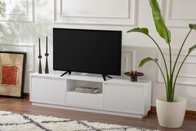 Móvel para TV Vanguard – Branco Natural – 160x42x29,5 cm