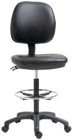 Vinsetto Cadeira de Escritório de Altura Ajustável 69-91 cm com Encosto Reclinável e Apoio para Os Pés Ajustável | Aosom Portugal