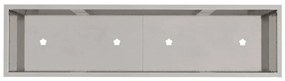 Estrutura Elevada para Jardim 100x26x82 cm Aço Inoxidável