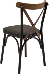 Conjunto de Mesa e Cadeiras Oliver – Preto – Mesa: 70x77x70 cm, Cadeir