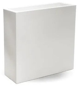 Vaso de flores colorido retangular Polietileno CASA, JARDIM, RESTAURANTE, BAR JUNCO 80, (80 x 32 x 80cm) - Branco