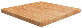 vidaXL Tampo mesa quadrado 70x70x4 cm carvalho tratado castanho-claro