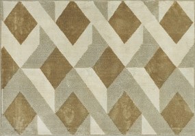 HOMCOM Tapete Sala de Estar 170x120 cm Tapete Lavável na Máquina de Lavar Pelo Curto Estilo Moderno Creme e Marrom Claro | Aosom Portugal