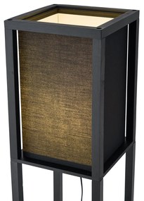 LED Candeeiro de pé inteligente preto c/ Wifi A60 - Stojan Moderno