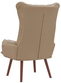 Poltrona Relaxante Cappuccino em Couro Sintético