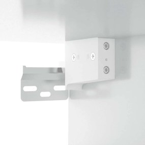 Móveis TV 2pcs 80x30x30cm derivados de madeira branco brilhante