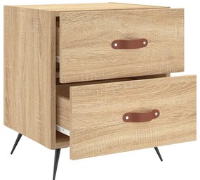 Mesas de cabeceira 2 pcs derivados de madeira carvalho sonoma