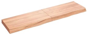 Prateleira de parede 120x30x(2-6) cm carvalho tratado castanho