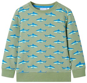 Sweatshirt para criança cor caqui-claro 128