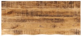 vidaXL Tampo de mesa borda viva 140x60x2,5 cm mangueira áspera maciça