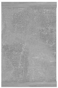 Prateleiras parede forma de cubo 6pcs 60x15x23 cm cinza cimento