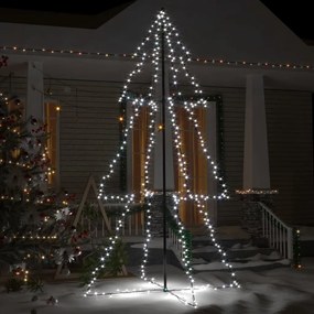 328588 vidaXL Árvore de Natal em cone 300 LEDs 120x220 cm interior e exterior
