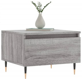 Mesas de centro 2 pcs 50x46x35cm deriv. madeira cinzento sonoma
