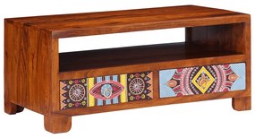 Mesa de centro 90x50x40 cm madeira de acácia maciça