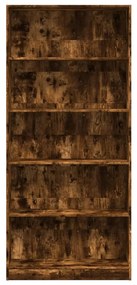Estante 80x24x176 cm derivados de madeira carvalho fumado
