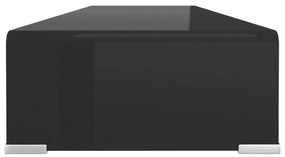 Suporte de TV/monitores em vidro preto 100x30x13 cm