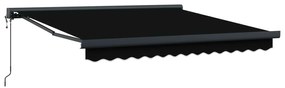 vidaXL Toldo Preto 350 x 250 x 165 cm Poliéster e Alumínio