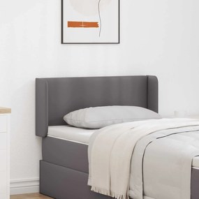 vidaXL Orelha de Cabeceira 2 pcs Cinzeto 40 x 16 x 5 cm