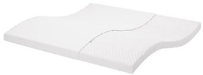 vidaXL Colchão de espuma 200x200 cm 7 zonas dureza 20 ILD branco