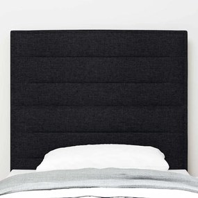 Cabeceira Design Linhas Preta 100 cm Tecido