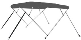 Toldo em 4 arcos Bimini 243x196x137 cm antracite