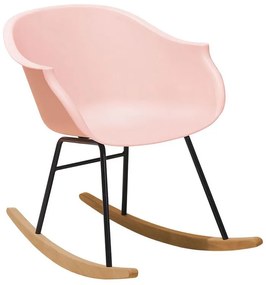 Cadeira de baloiço em plástico rosa HARMONY Beliani