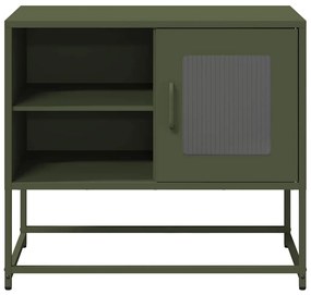 Móvel de TV 68x39x60,5 cm aço verde azeitona