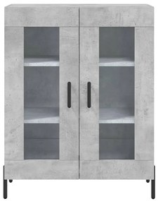 Armário alto 69,5x34x180 cm derivados de madeira cinza cimento