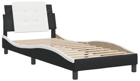 Estrutura cama c/ cabeceira 100x200 cm couro artificial