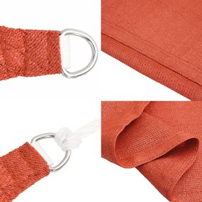 Para-sol estilo vela 160 g/m² 2x4,5 m PEAD terracota