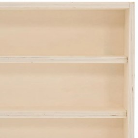 Vitrine de colecionador de madeira com portas 80x8,5x37 cm
