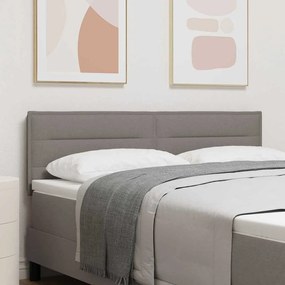 Cabeceira vidaXL Design Linhas Taupe 140 cm Tecido
