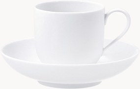 Chávenas de café de porcelana artesanais com pires Urbino, conjunto de 2