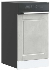 vidaXL Painel máquina lavar louça Porto betão cinzento 45x1,5x67 cm