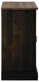 Aparador HALDEN com porta de correr 80x40x80 cm Madeira maciça
