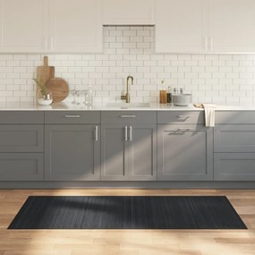 vidaXL Tapete retangular 80x200 cm bambu cinzento