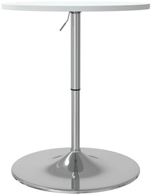 Mesa de bar 60x60x90 cm derivados de madeira/aço cromado branco