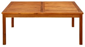 Mesa de centro p/ jardim 110x110x45 cm madeira de acácia maciça